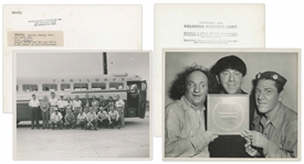 Eighteen 10 x 8 Photos With Shemp, From Various Three Stooges Films & Public Appearances -- 17 Glossy, 1 Matte Finish -- Very Good Condition -- List of Films at NateDSanders.com